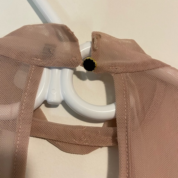 Pink Lace Floral Bodysuit - Picture 8 of 8